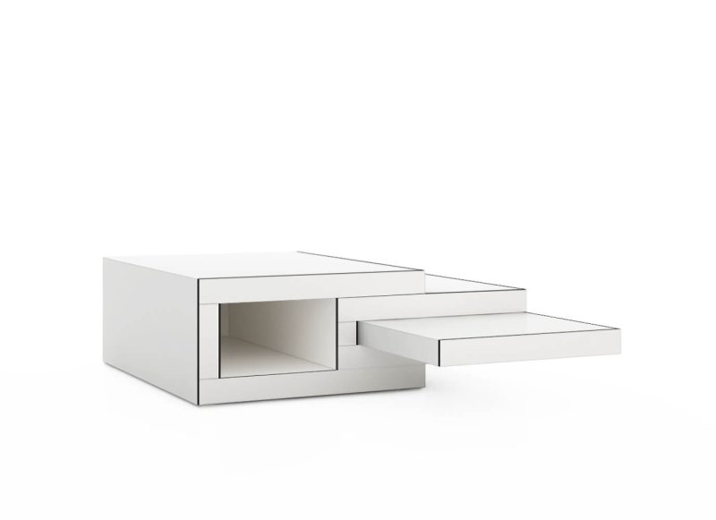 Witte, minimalistische salontafel