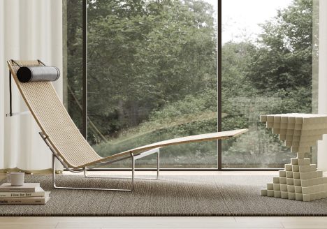 minimalisme in interieur met PK24 lounge chair en ROOTS bijzettafel