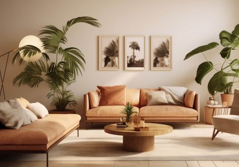 interieur vakantiehuis in warme tinten